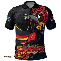 Amazing Aussie Adelaide Crows Power Through Generations NAIDOC Edition Polo Shirt