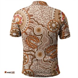 Amazing Aussie Australia Aboriginal Aboriginal Dot Design Artwork Polo Shirt