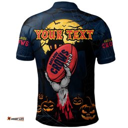 Amazing Aussie Adelaide Crows Full Moon Fever Halloween Supporter Polo Shirt