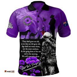 Amazing Aussie Australia Anzac Day Remembering The Animals Victims Of War Polo Shirt