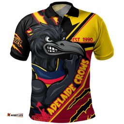 Amazing Aussie Adelaide Crows Battlefield Glory Gear Polo Shirt