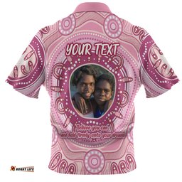 Amazing Aussie Australia Aboriginal Custom Believe You Can And Hold Firmly Onto Your Dreams Personalised Photo (Pink) Polo Shirt