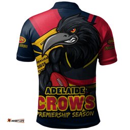 Amazing Aussie Adelaide Crows Australian Football Finals Premiership Spirit Polo Shirt