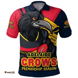Amazing Aussie Adelaide Crows Australian Football Finals Premiership Spirit Polo Shirt