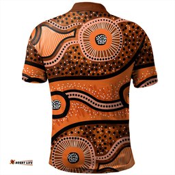 Amazing Aussie Australia Aboriginal Australian Aboriginal Background
 Polo Shirt
