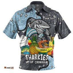 Amazing Aussie Cronulla Sutherland Sharks Custom Australian Big Things Polo Shirt
