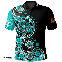 Amazing Aussie (Custom) Australia Indigenous Turtles Aboriginal Dot Arts Polo Shirt