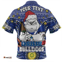 Amazing Aussie Canterbury Bankstown Bulldogs Christmas Custom Christmas Knit Patterns Vintage Jersey Ugly Polo Shirt