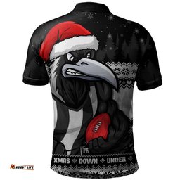 Amazing Aussie Collingwood Merry Christmas Down Under Footy Power Style Polo Shirt