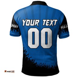 Amazing Aussie Canterbury Bankstown Bulldogs Heart Of A Fighter Tough And Fearless Polo Shirt