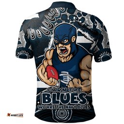 Amazing Aussie Carlton Blazing Spirit Of Victory Polo Shirt