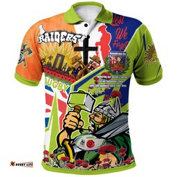 Amazing Aussie Canberra Raiders Custom Remembrance Canberra Raiders Anzac Quote With Poppy And Rosemary Polo Shirt