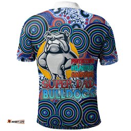 Amazing Aussie Canterbury Bankstown Bulldogs Custom Canterbury Bankstown Bulldogs Father's Day Supper Dad Polo Shirt