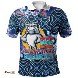 Amazing Aussie Canterbury Bankstown Bulldogs Custom Canterbury Bankstown Bulldogs Father's Day Supper Dad Polo Shirt
