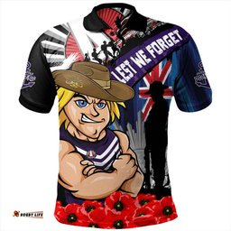 Amazing Aussie Fremantle Anzac Day Honor United In Spirit Polo Shirt