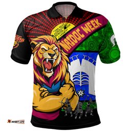 Amazing Aussie Brisbane Lions NAIDOC Week Pride Edition Polo Shirt