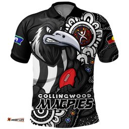 Amazing Aussie Collingwood Power Through Generations NAIDOC Edition Polo Shirt