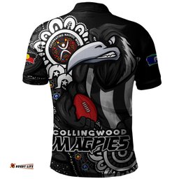 Amazing Aussie Collingwood Power Through Generations NAIDOC Edition Polo Shirt