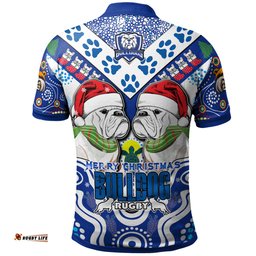 Amazing Aussie Australia Canterbury Bankstown Christmas Custom Merry Canterbury Bankstown Christmas Indigenous Polo Shirt