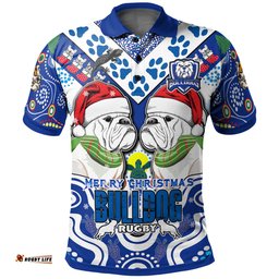 Amazing Aussie Australia Canterbury Bankstown Christmas Custom Merry Canterbury Bankstown Christmas Indigenous Polo Shirt