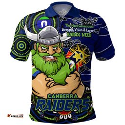 Amazing Aussie Canberra Raiders Spirit Of NAIDOC Series Polo Shirt