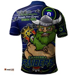 Amazing Aussie Canberra Raiders Spirit Of NAIDOC Series Polo Shirt