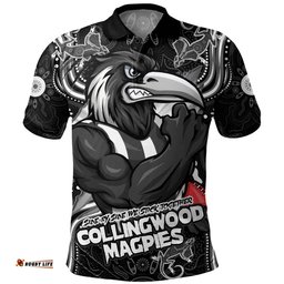 Amazing Aussie Collingwood Spirit Warriors Of The Game Polo Shirt