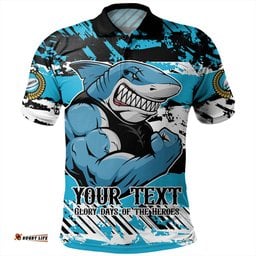 Amazing Aussie Cronulla Sutherland Sharks Theme Song Inspired Polo Shirt