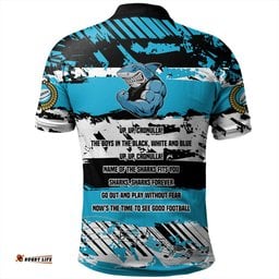 Amazing Aussie Cronulla Sutherland Sharks Theme Song Inspired Polo Shirt