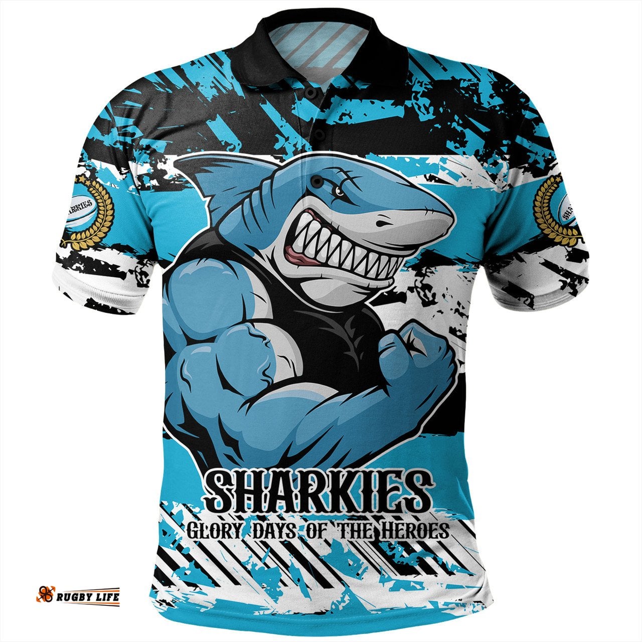 Amazing Aussie Cronulla Sutherland Sharks Theme Song Inspired Polo Shirt