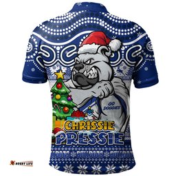 Amazing Aussie Canterbury Bankstown Bulldogs Aussie Ugly Christmas For Die Hard Fan Supporters Polo Shirt