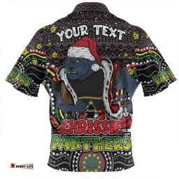 Amazing Aussie Penrith Panthers Christmas Custom Christmas Knit Patterns Vintage Jersey Ugly Polo Shirt