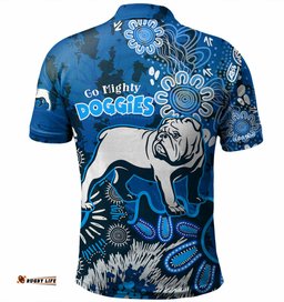 Amazing Aussie Canterbury Bankstown Bulldogs Custom Go Mighty Doggies Polo Shirt