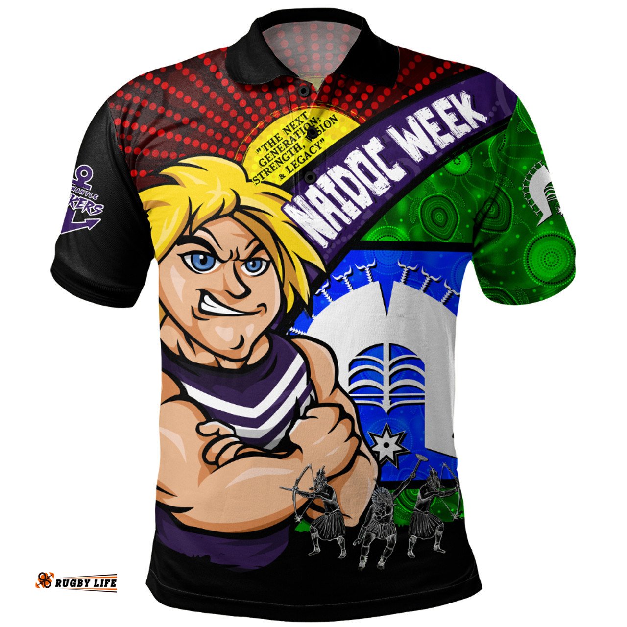 Amazing Aussie Fremantle NAIDOC Week Pride Edition Polo Shirt