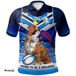 Amazing Aussie Canterbury Bankstown Bulldogs Christmas Custom Pride To Be A Canterbury Bankstown Bulldogs Ugly Christmas Pattern And Aboriginal Inspired Polo Shirt