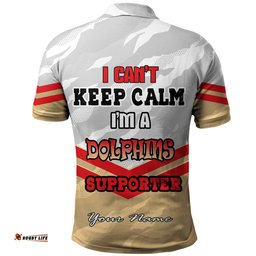 Amazing Aussie Redcliffe Dolphins Custom Redcliffe Dolphins Supporter Polo Shirt