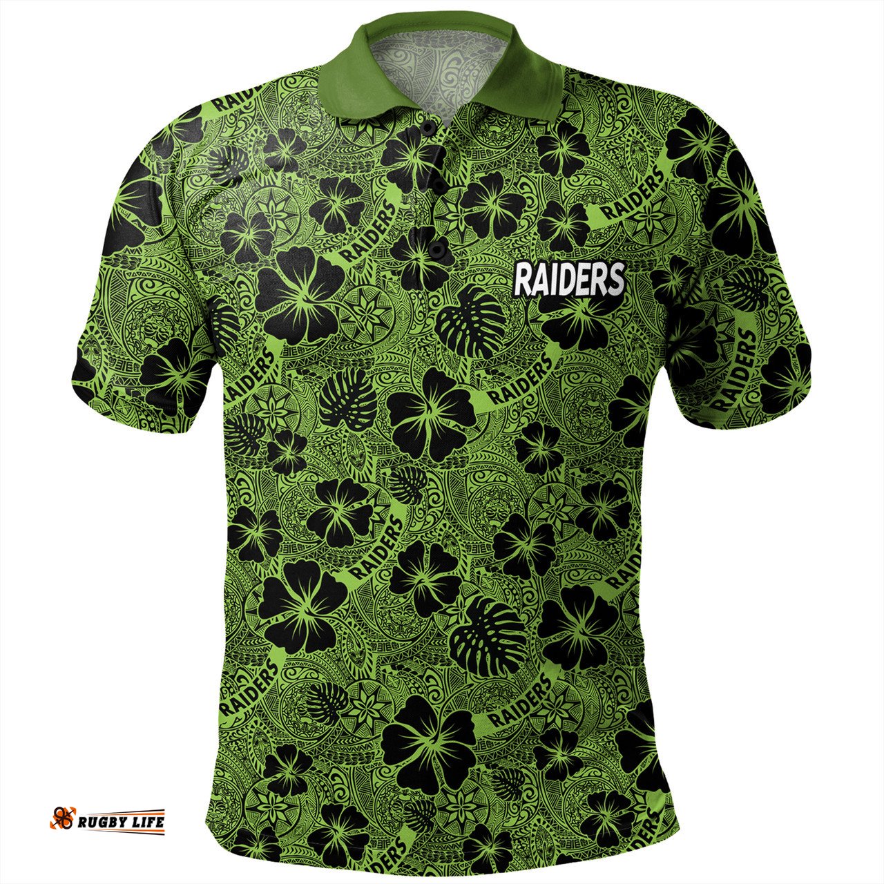 Amazing Aussie Canberra Raiders Scream With Tropical Patterns Polo Shirt