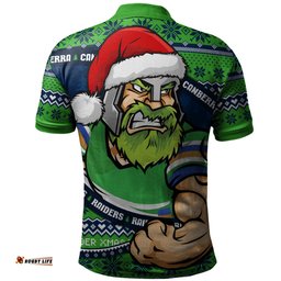 Amazing Aussie Canberra Raiders Ugly Knit Style For Christmas Game Fans Polo Shirt