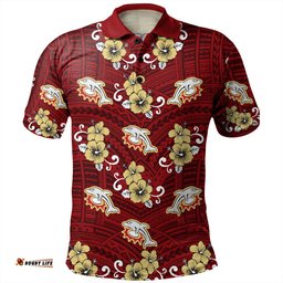 Amazing Aussie Redcliffe Dolphins Custom Redcliffe Dolphins With Maori Patterns Polo Shirt