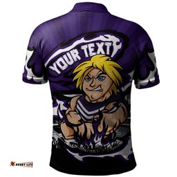 Amazing Aussie Fremantle Premiership Series Flame Edition Polo Shirt