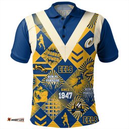 Amazing Aussie Parramatta Eels Sport Argyle Patterns Style Tough Fan Rugby For Life Polo Shirt