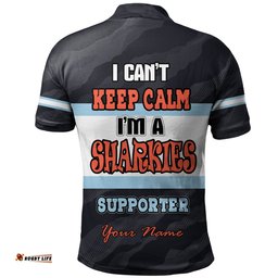 Amazing Aussie Cronulla Sutherland Sharks Sharkies Supporter Polo Shirt