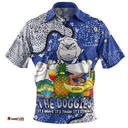 Amazing Aussie Canterbury Bankstown Bulldogs Custom Australian Big Things Polo Shirt