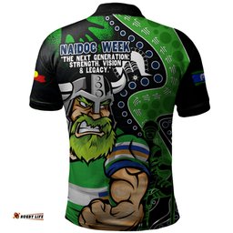 Amazing Aussie Canberra Raiders NAIDOC Indigenous Warrior Spirit Polo Shirt
