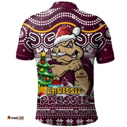 Amazing Aussie Queensland Maroons Aussie Ugly Christmas For Die Hard Fan Supporters Polo Shirt