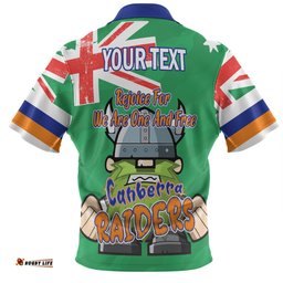 Amazing Aussie Canberra Raiders Happy Australia Day We Are One And Free Polo Shirt