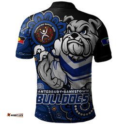 Amazing Aussie Canterbury Bankstown Bulldogs Power Through Generations NAIDOC Edition Polo Shirt