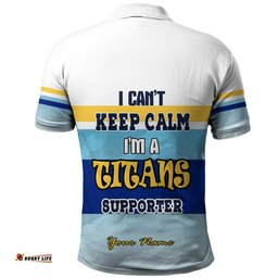 Amazing Aussie Gold Coast Titans Custom Gold Coast Titans Supporter Polo Shirt
