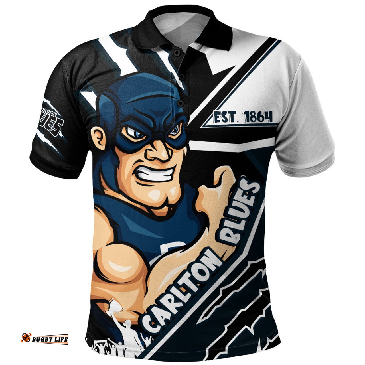 Amazing Aussie Carlton Battlefield Glory Gear Polo Shirt