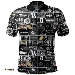 Amazing Aussie Collingwood Legacy Of The Pride Comic Style Polo Shirt